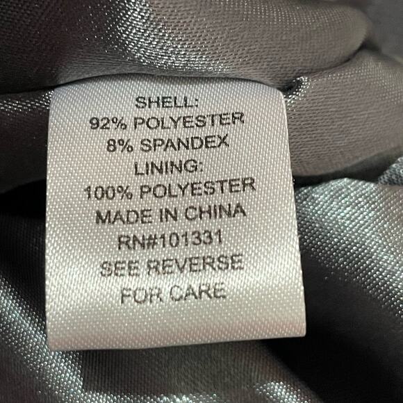 Charlotte Russe Velvet Bomber Jacket - Gray - Medium - Picture 8 of 11